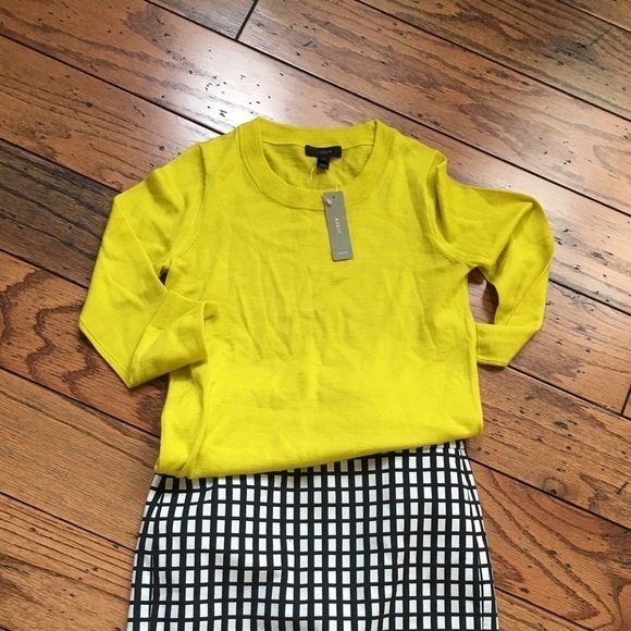 - New -j crew lemon zest tippi pull over sweater - Picture 1 of 4
